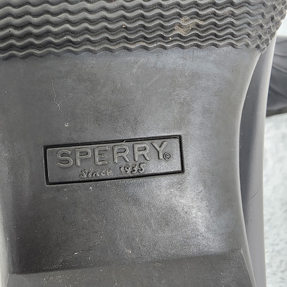 Sperry Size 8.5 Grey Saltwater Duck Waterproof Boots - Picture 8 of 10